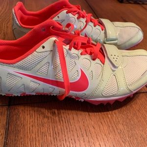 Womens Atomic Red Nike Zoom Rival S Spike Sprint